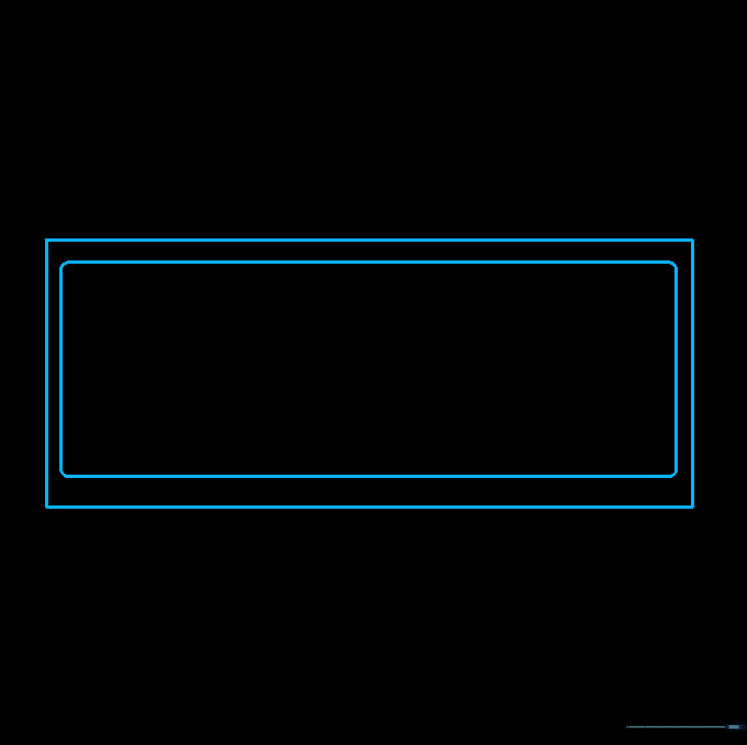 Two nested rectangles drawn inside the main border to create the decorative frame of the currency.
