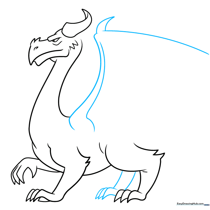 Starting the wing structure on the dragon's back.
