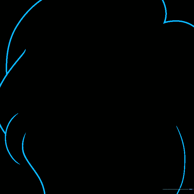 Detailed hair lines added to the portrait for a flowing effect.