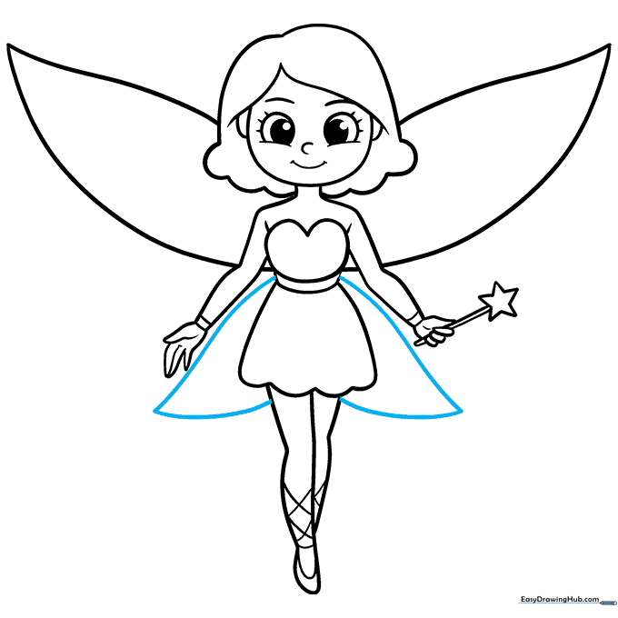 Adding a second, smaller set of wings for a layered effect.