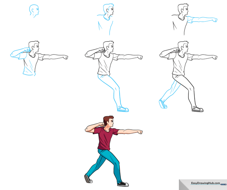 Colorful illustration of a dynamic fighting anime character ready for action.