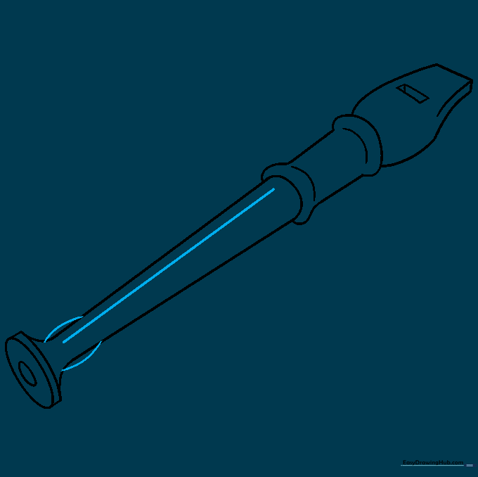 Adding a central seam line down the length of the flute barrel.