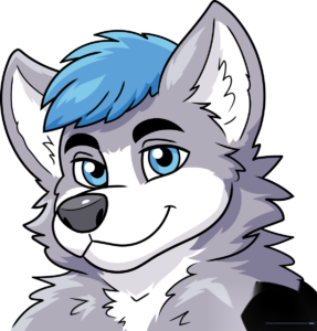 Colorful, finished illustration of a friendly furry character.