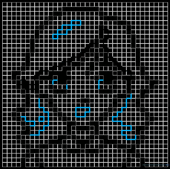 Pixel art grid showing refined facial features and mouth.