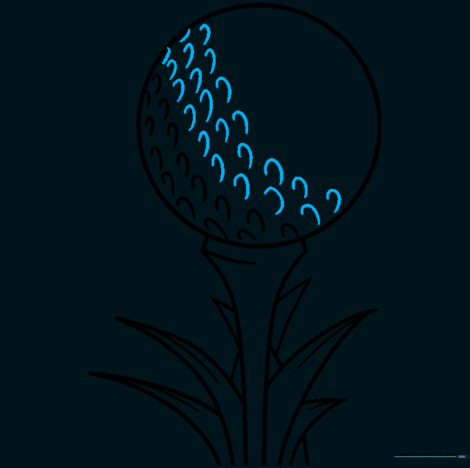 More rows of dimples added to the golf ball surface.