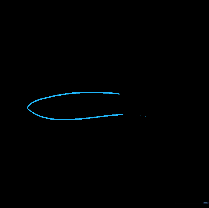 The grasshopper body outline completed with a tapered abdomen.