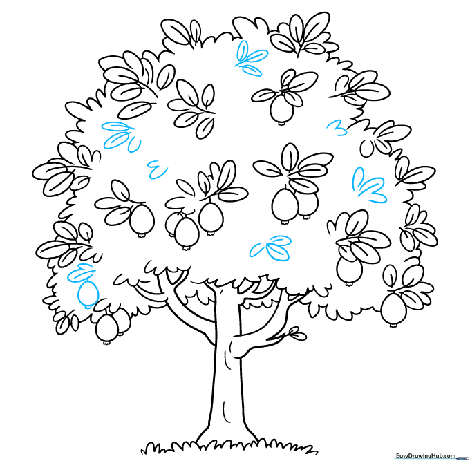 Finalizing the outline and cleaning up the drawing.