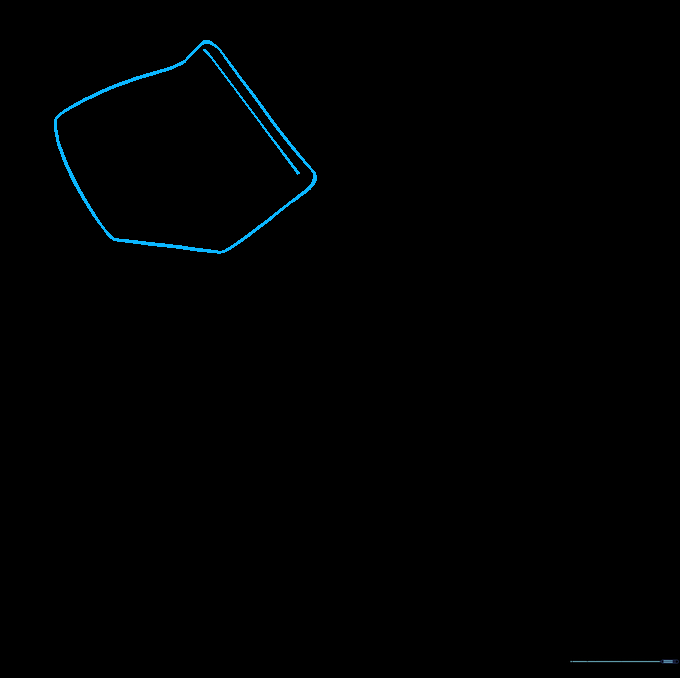 Sketching the irregular shape of a hand saw handle.