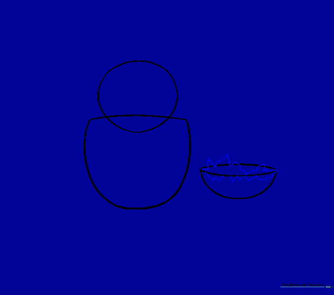 Jagged zigzag lines added to the edges of the egg cap to simulate a broken shell texture.