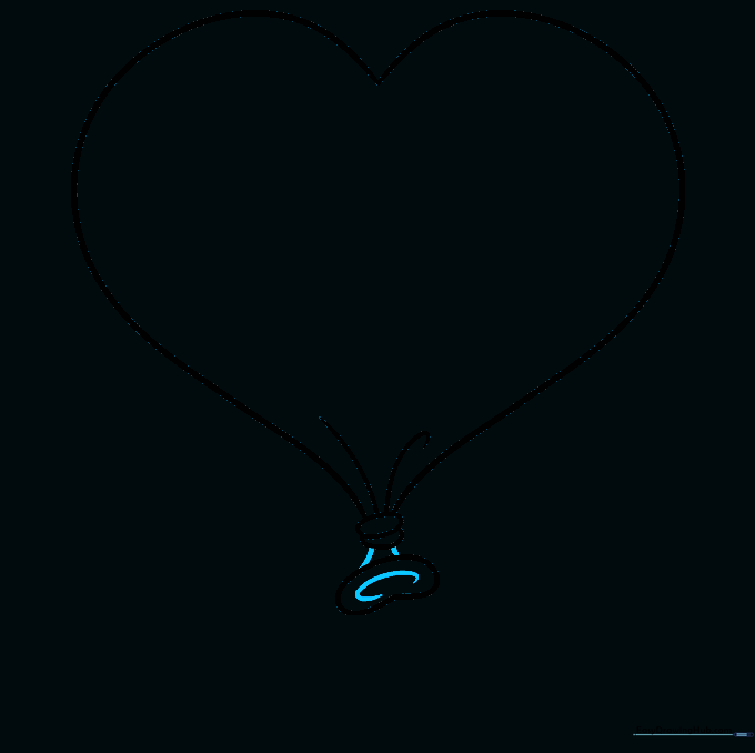 Short lines connecting the knot to the neck, with a C-shaped curve at the base.