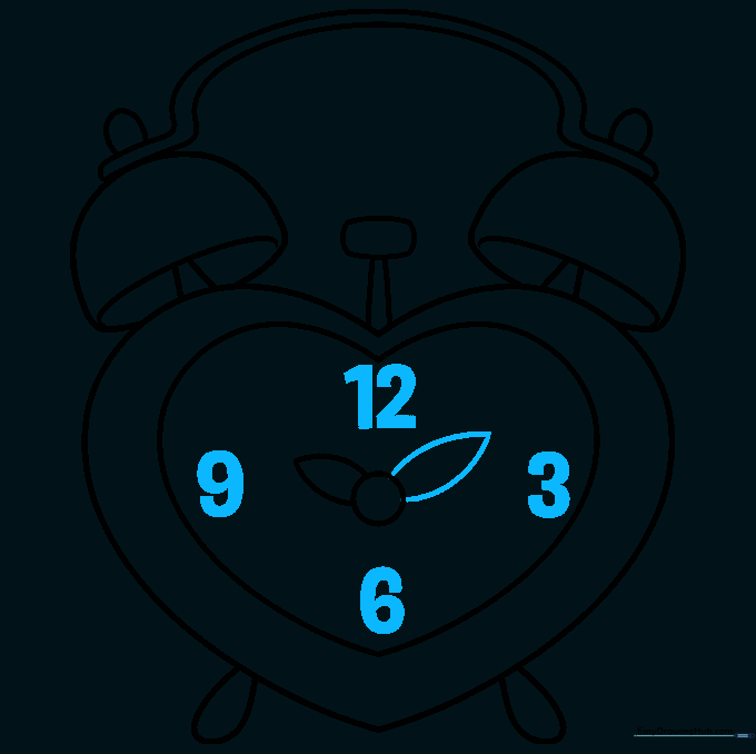 Adding the minute hand and main clock numbers.