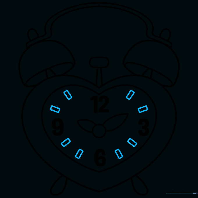 Adding tick marks for the remaining hours.
