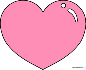 A vibrant, finished heart drawing, perfect for Valentine's Day or cards.