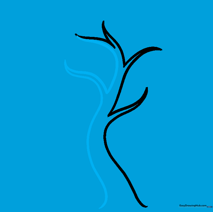 The tree structure is completed with closed branch tips and a finished trunk base.