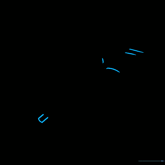 Drawing the arrow exiting the bottom-left side of the heart.