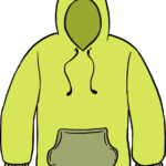 A colorful, finished illustration of a hoodie, perfect for kids to use as a reference.
