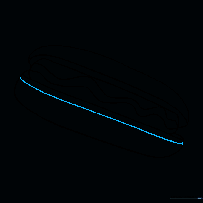 Adding a shadow line at the base of the bun to create depth.