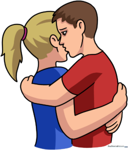 A heartwarming cartoon illustration of two people hugging, used as the featured tutorial image.
