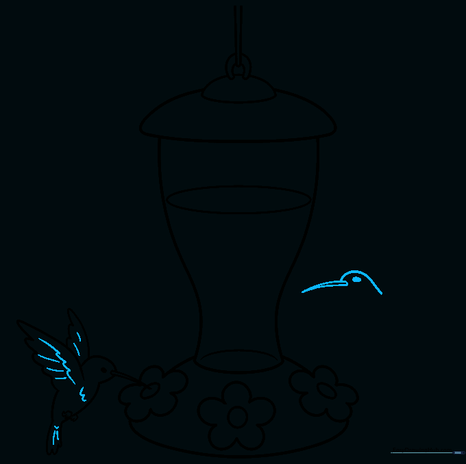 Adding a second hummingbird to the composition to create a balanced scene.