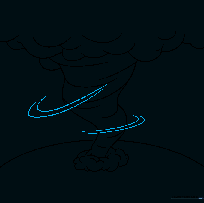 Parallel curved lines added around the central funnel to indicate high-velocity wind.