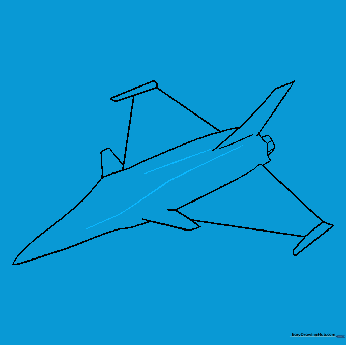 Adding contour lines to the jet body for depth