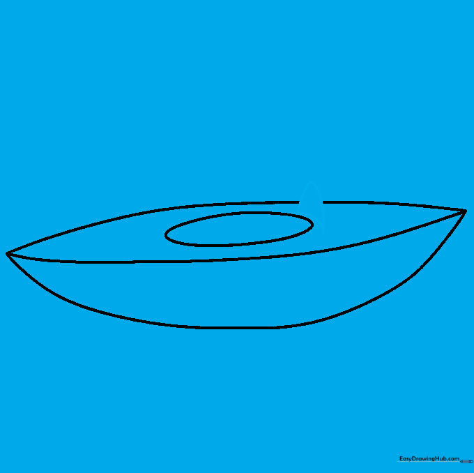 A small curved shape is added inside the cockpit oval to form the back of the seat.