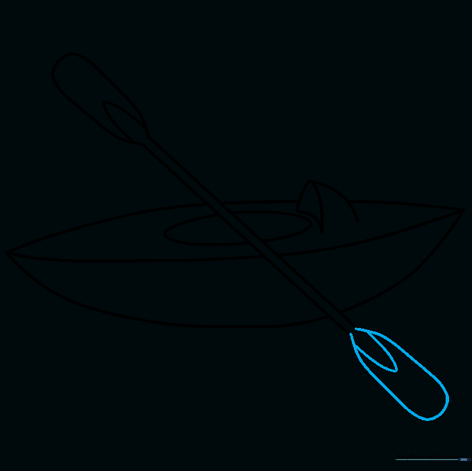 The second paddle blade is added to the opposite end of the handle.