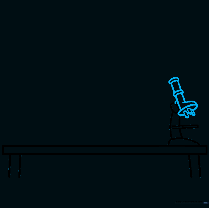 Adding lens details and the neck to the microscope drawing