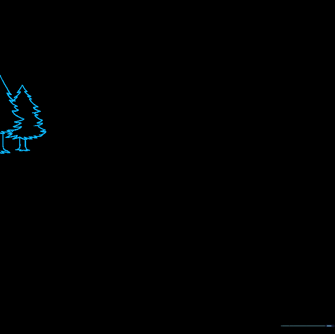 Adding a cluster of pine trees on the opposite side of the lake to balance the composition.