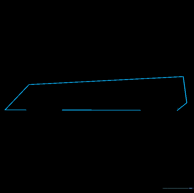 Geometric outline of the car body connecting the wheel wells.