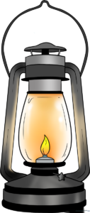 A colorful, finished lantern illustration perfect for art projects.