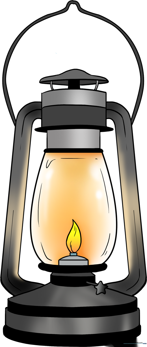 A colorful, finished lantern illustration perfect for art projects.