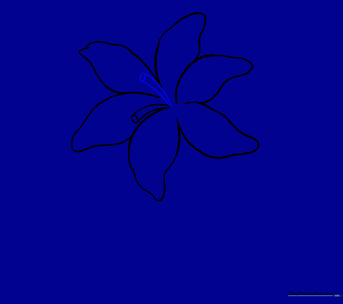 Adding a second stamen and anther to the lily center.