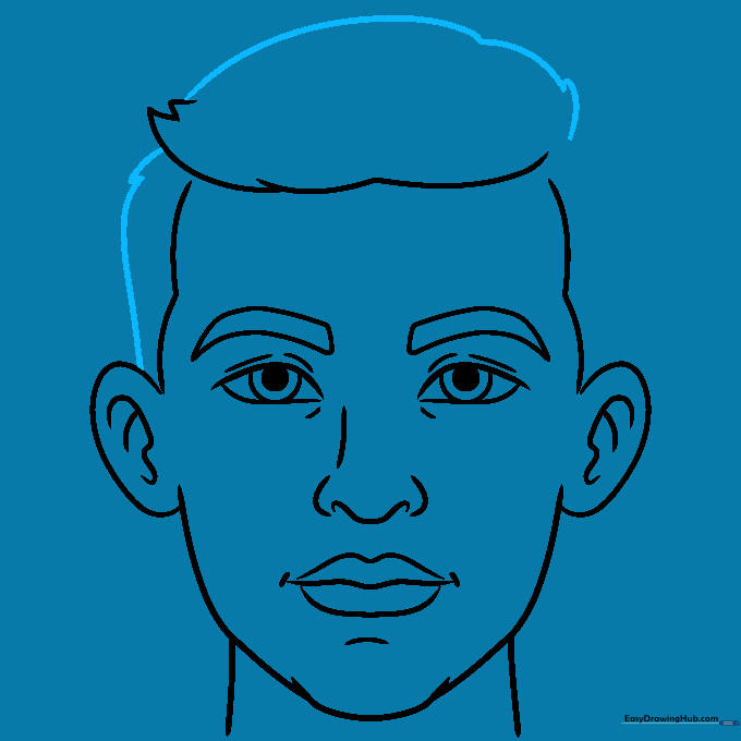 Adding more volume and detail to the hair style.