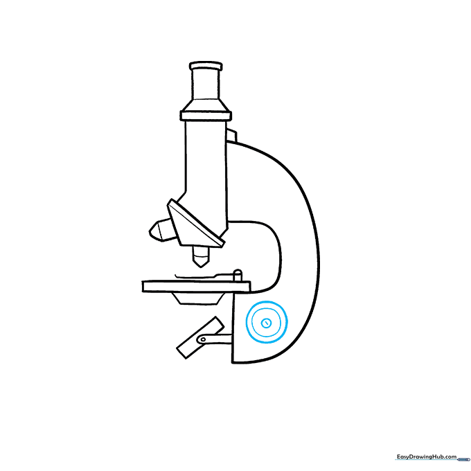 Adding focusing knobs to the side of the microscope arm.