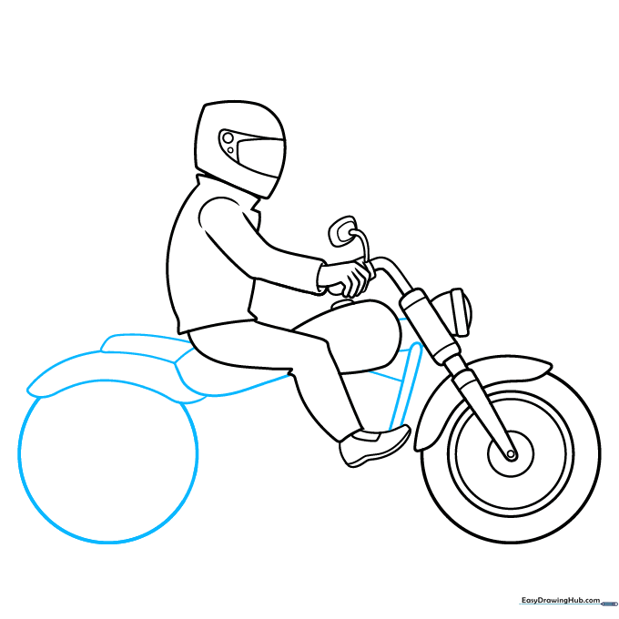 Adding engine details and connecting the frame components to the wheels.