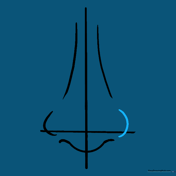 Adding the second nostril wing to match the first for symmetry.