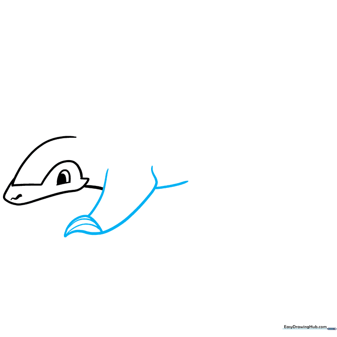 Drawing the front arm and claw of the pangolin.
