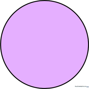 A clean, perfectly drawn circle on a white background, demonstrating the final result of the tutorial.