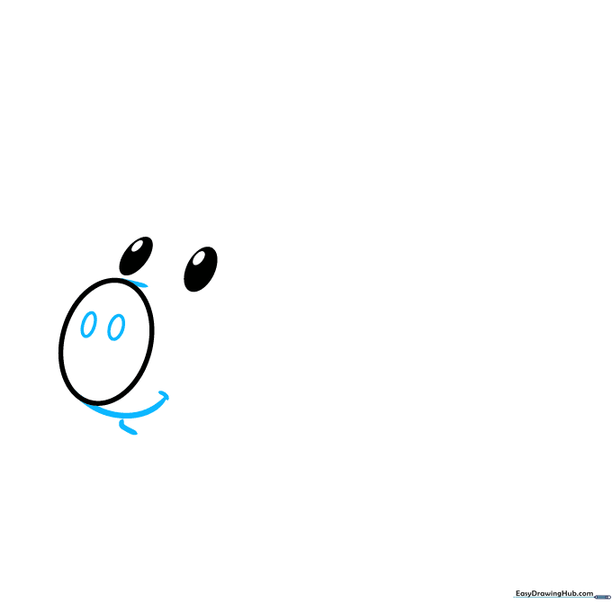 Detailing the piggy bank face with nostrils, a smiling mouth, and a defined chin line.