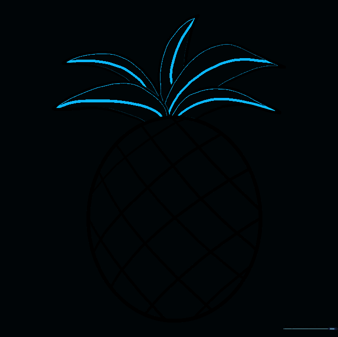 Leaves with central lines added for detail.