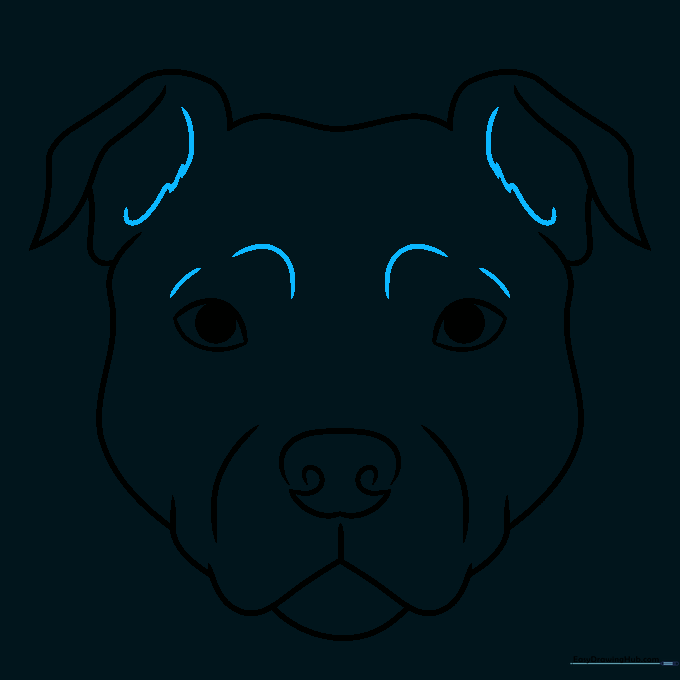 Adding fur texture inside the ears and defining the eyelids for expression.