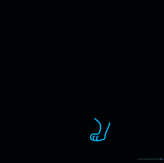Finalizing the leg structure by adding the second rear leg.