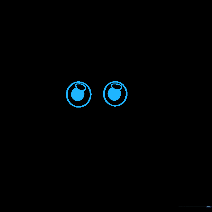 Detailed eyes with pupils and highlights added to the potato's face.