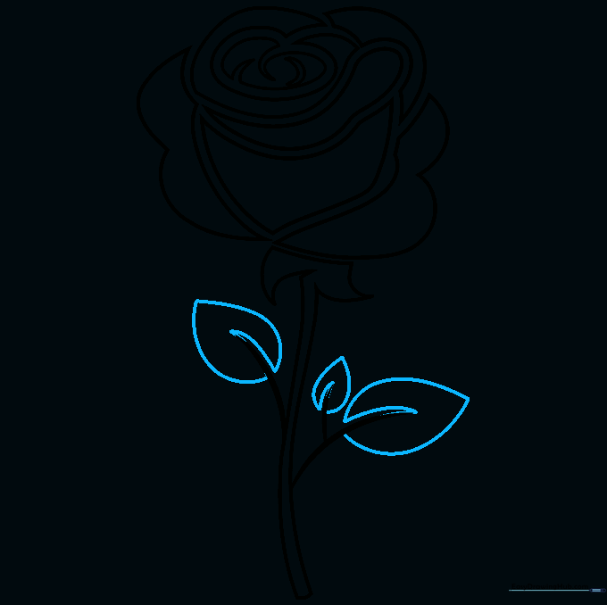 Finalizing the leaf shapes around the previously drawn vein guides.