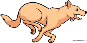 A vibrant, finished illustration of a happy dog running, used as the featured tutorial image.