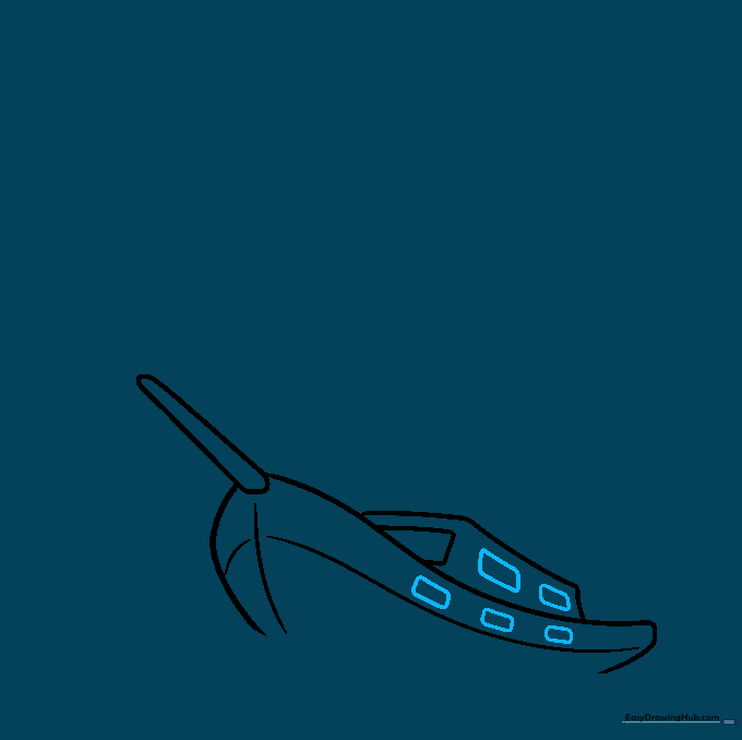 Drawing additional cabin windows and hull portholes.