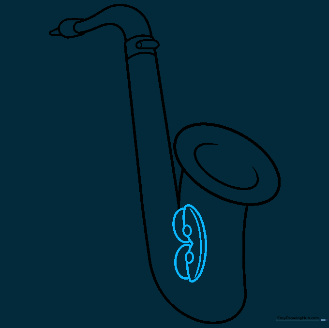 Adding the protective keyguard structure to the saxophone bell.