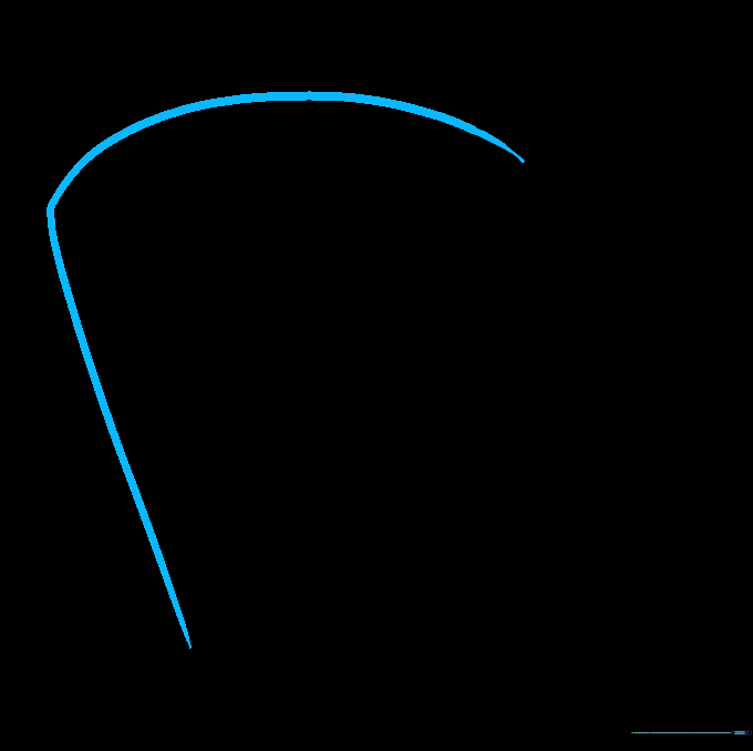 Adding a third line segment to the shell structure to create the appearance of a layered shell.