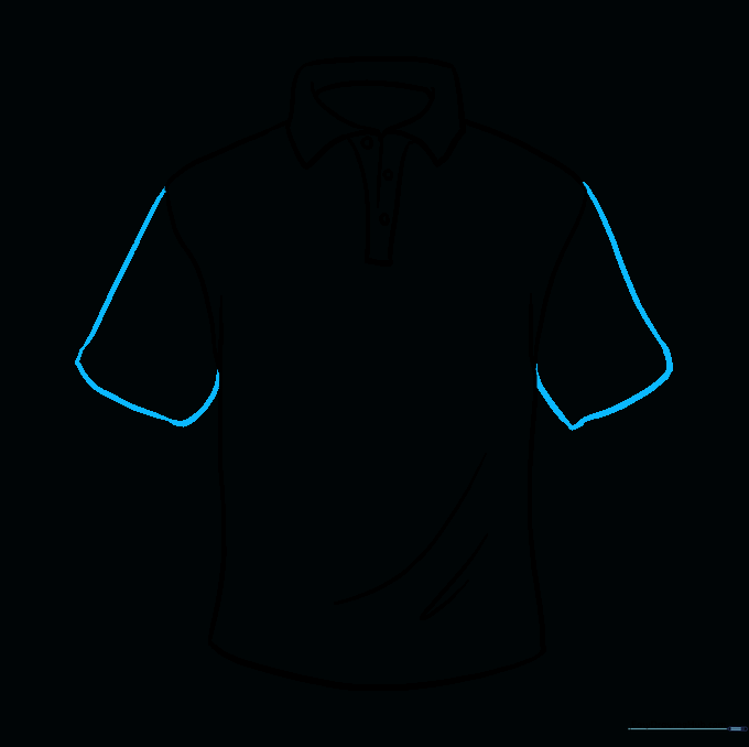 Adding sleeves to the shirt drawing